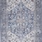 Edge Collections - 6' X 9' - Gray - Floral Distressed Washable Area Rug - 1 Piece